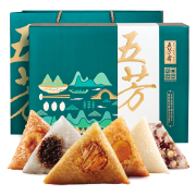 限地区：五芳斋 粽子礼盒 12粽子大礼包 五芳风华礼盒装1680g *2件