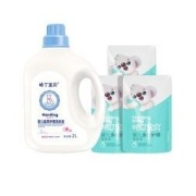 Harding baby 哈丁宝贝 婴儿植萃洗衣液 2L+婴儿多效护理洗衣液 200ml*3袋