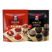 QUAKER 桂格 5红混合燕麦480g+5黑混合燕麦518g各一袋