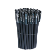 柏利（baili） 黑色中性笔磨砂杆  0.5黑色 5支笔