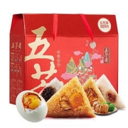 周三购食惠：WU FANG ZHAI 五芳斋 粽子礼盒装 悦情五芳1200g 粽子*8 咸鸭蛋*4