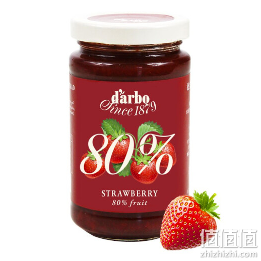 奥地利进口 德宝果 优选草莓果酱 80%果肉含量 250g/瓶