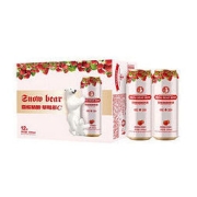 雪熊 精酿原浆啤酒草莓多C 水果调味型啤酒500ml*12听 大罐整箱装