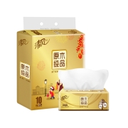 88VIP：Breeze 清风 原木纯品金装系列 抽纸 3层100抽10包（188*136mm）*5