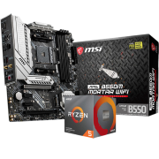 再降价：MSI 微星 B550M MORTAR WIFI 迫击炮 主板 + AMD 5 5600X CPU处理器