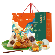 plus会员：阿玛熊 正宗嘉兴 8粽4味粽子礼盒1360g*3件