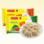 湾仔码头 玉米蔬菜猪肉水饺+韭菜猪肉水饺 1320g*2量贩装