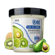 PLUS会员：新希望 低脂活润大果粒发酵乳 牛油果+青柠+猕猴桃 370g*2瓶