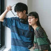 714STREET 宽松条纹短袖t恤 111155