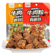 RICHDAYS 牛肉粒风干牛肉干小包散装真空牛肉粒 20g*10件