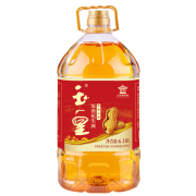 拍2件 玉皇 食用油 浓香压榨一级花生油6.18L（家庭实惠装）山东老字号 团购福利