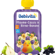 纯粹鲜果！Bebivita 贝唯他 果泥 德版 3段 梨西梅香蕉黑加仑味 120g
