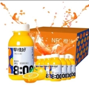 零度果坊 橙汁NFC  100%纯鲜榨果汁饮料整箱 280g*8 *2件