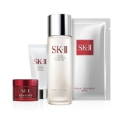 SK-II 体验装4件套装 旅行装面部护肤套装礼盒（面膜+神仙水+洁面乳+精华霜）