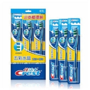 Crest 佳洁士 五彩水晶软毛牙刷 3支