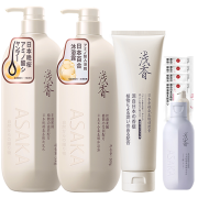ASAKA 浅香 洗护沐浴露套装 晚樱洗发水500g+沐浴露500g+顺滑膏260g
