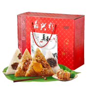 plus会员：阿玛熊 正宗嘉兴粽子礼盒1120g *3件