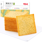 陪伴计划：百草味 海苔味薄脆饼干308g/盒