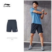 LI-NING 李宁 训练系列 男子速干运动短裤 AKSR553