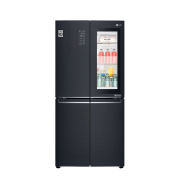 618预售、plus会员：LG 乐金 敲一敲系列 F520MC71 风冷十字对开门冰箱 530L 黑色