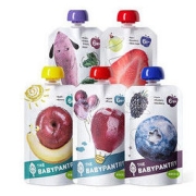 BabyPantry 光合星球 babycare旗下品牌 宝宝果泥水果泥儿童零食西梅泥 果蔬泥礼盒100g*5袋
