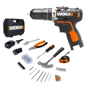 15日20点：WORX 威克士 WX129.5 12V冲击钻工具套装 59件套