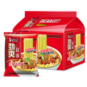 京东极速版：康师傅方便面 红烧牛肉面*5袋
