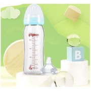 Pigeon 贝亲 宝宝宽口径玻璃奶瓶 240ml+奶嘴组套