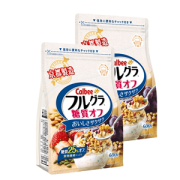 日本进口 卡乐比 减糖系列 水果麦片 600g*2袋