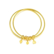 15日20点、88VIP：CHJ JEWELLERY 潮宏基 女士足金手镯 SDG30000628 约13.15g