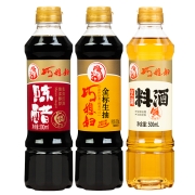 巧媳妇 500ml*3瓶 酱油陈醋料酒组合装