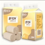 舒可乐 卷纸无芯卫生纸巾原木4层 1提6卷  180g