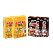 蘸面将 芝麻花生酱非油炸拌面2盒+黑蒜猪油拌面2盒(赠送1盒，共5盒)