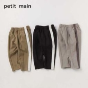 petit main 儿童运动撞色针织裤长裤 34款可选