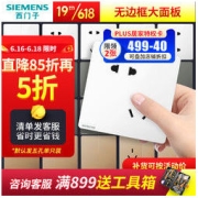 SIEMENS 西门子 皓彩系列 5UB2618-3NC01 斜五孔插座 雅白