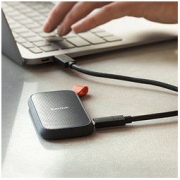 SanDisk 闪迪 SDSSDE30-1T00-Z25 USB 3.2 Gen2 移动固态硬盘 Type-C 1TB 黑色