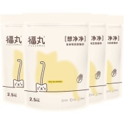 PLUS会员：FUWAN 福丸 豆腐混合猫砂 米2.5kg*4包