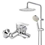 MOEN 摩恩 淋浴花洒套装 全铜龙头+5功能手持+230mm圆形顶喷