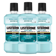 LISTERINE 李施德林 零度 漱口水 500ml*3（赠 小样漱口水100ml）