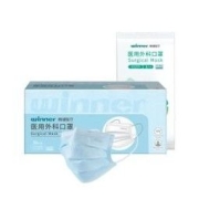 winner 稳健医疗 一次性医用外科口罩 2盒 60只装 独立包装