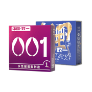 有券的上：Double One 双一 聚氨酯001安全套 水性001*1只+久耐持久*3只