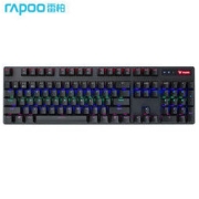 RAPOO 雷柏 V500PRO 104键 2.4G蓝牙 多模无线机械键盘 黑色 雷柏茶轴 混光