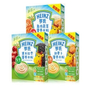 88VIP、有券的上：Heinz 亨氏 五大膳食系列 米粉 2段 黑米红枣味+胡萝卜味+鱼肉蔬菜味 400g*3盒