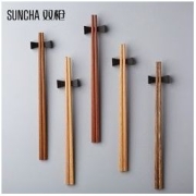 SUNCHA 双枪 SK21012 鸡翅木筷子 5双装 五色原木