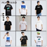 PEACEBIRD MEN 太平鸟风尚男装 男士印花T恤 BWDAC2780