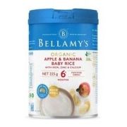 88VIP：BELLAMY'S 贝拉米 宝宝有机高铁米粉 国行版 3段 苹果香蕉味 225g44.29元（需买2件，共88.58元包邮，双重优惠）