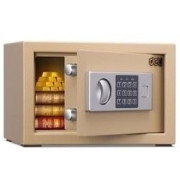 deli 得力 16654 家用小型保险柜 20CM 金色