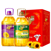 再降价、6日0点：福临门 葵花籽油+玉米油品质套装3.09L*2件