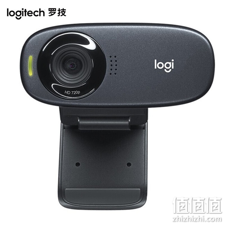 罗技（Logitech）C310高清网络摄像头 USB笔记本台式机摄像头 主播直播视频通话麦克风 【摄像头+WPS教程卡套餐】黑灰色