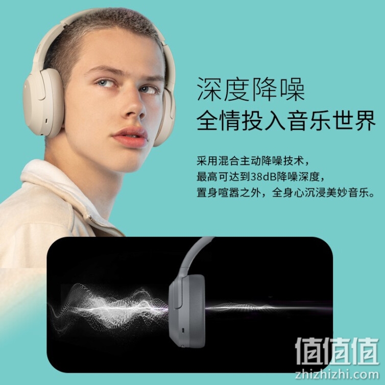 漫步者（EDIFIER）W820NB 主动降噪耳机 头戴蓝牙耳机 手机耳机 音乐耳机 典雅灰